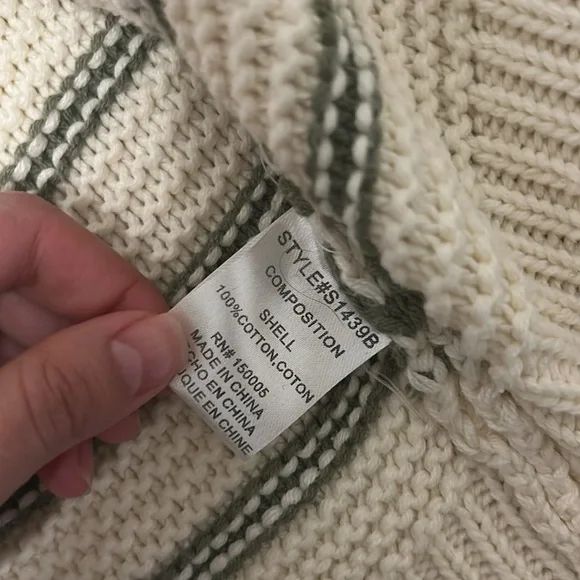 dRA LOS ANGELES (FROM ANTHROPOLOGIE) %100 COTTON AMARA STRIPED CARDIGAN - Picture 7 of 15